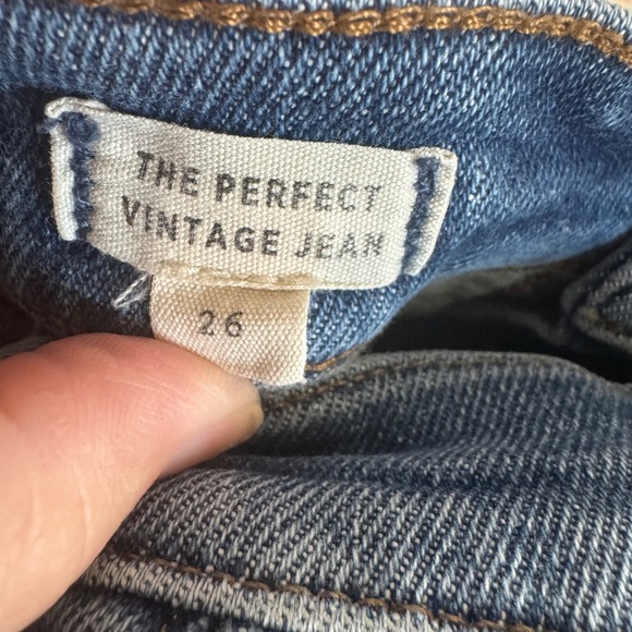 Madewell The perfect vintage Jeans 26 Light Wash High Rise Slim Straight Denim - Picture 9 of 9